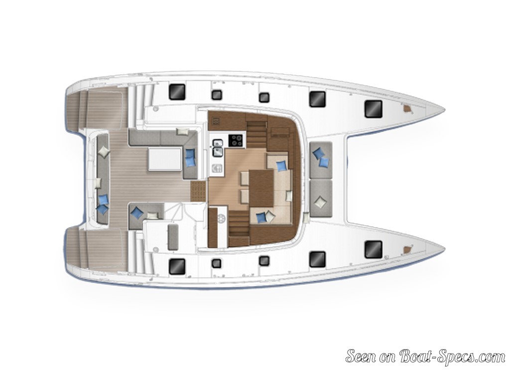 Lagoon 40 layout - variant 1